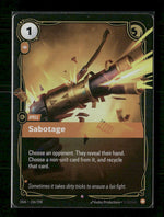 Sabotage #156/298 Holofoil Rare - Riftbound Origins