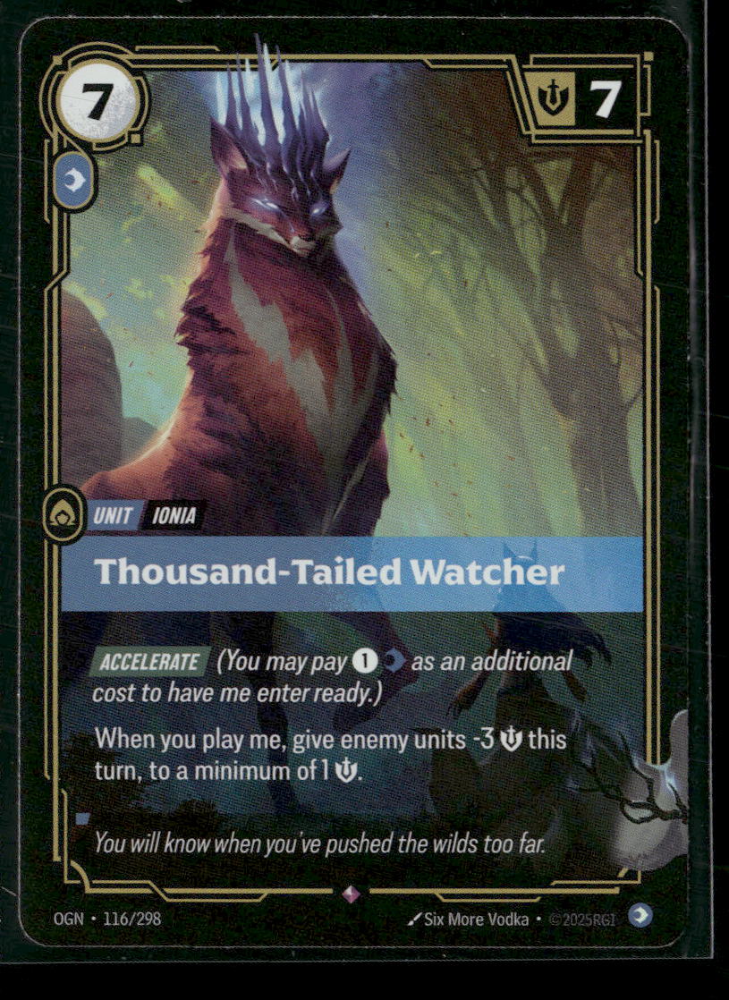 Thousand-Tailed Watcher #116/298 Holofoil Rare - Riftbound Origins