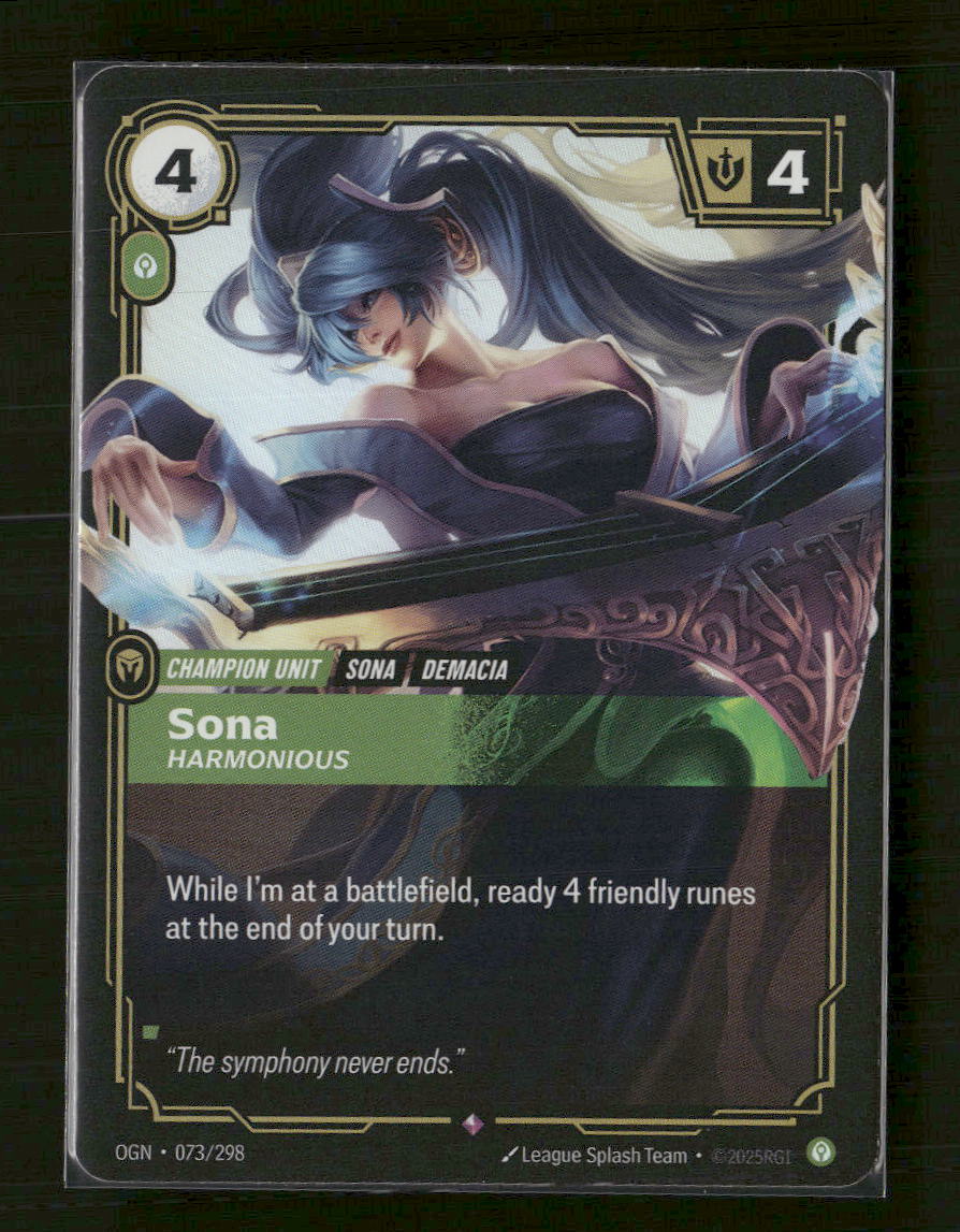Sona, Harmonious #073/298 Holofoil Rare - Riftbound Origins