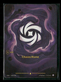 Chaos Rune (Alternate Art) #166a/298 Showcase - Riftbound Origins