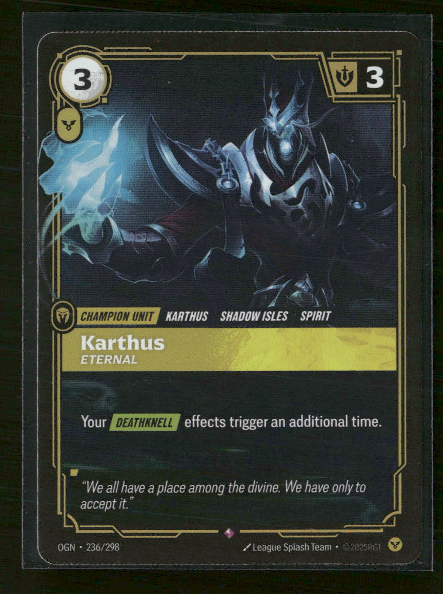 Karthus, Eternal #236/298 Holofoil Rare - Riftbound Origins