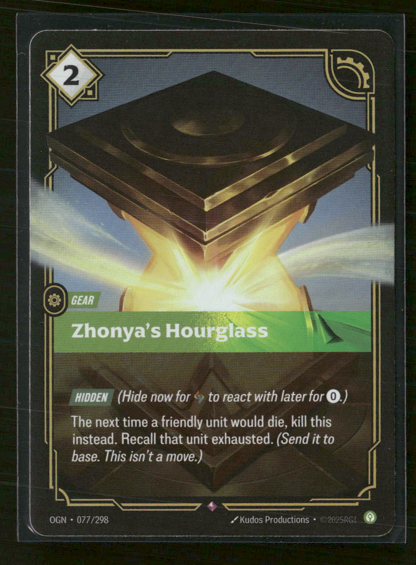 Zhonya's Hourglass #077/298 Holofoil Rare - Riftbound Origins