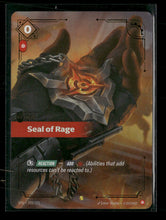 Seal of Rage #222/221 Holofoil Showcase - Riftbound Spiritforged