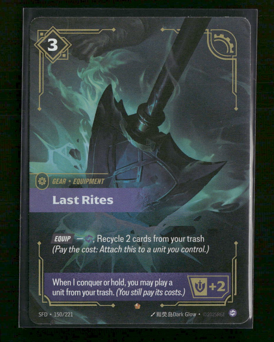 Last Rites #150/221 Rare - Riftbound Spiritforged