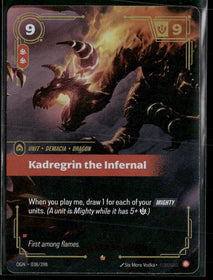 Kadregrin the Infernal #038/298 Legendary - Riftbound Origins