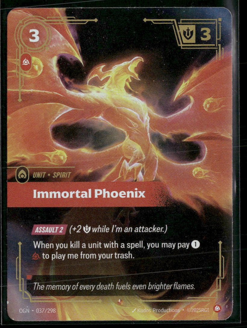 Immortal Phoenix #037/298 Rare - Riftbound Origins
