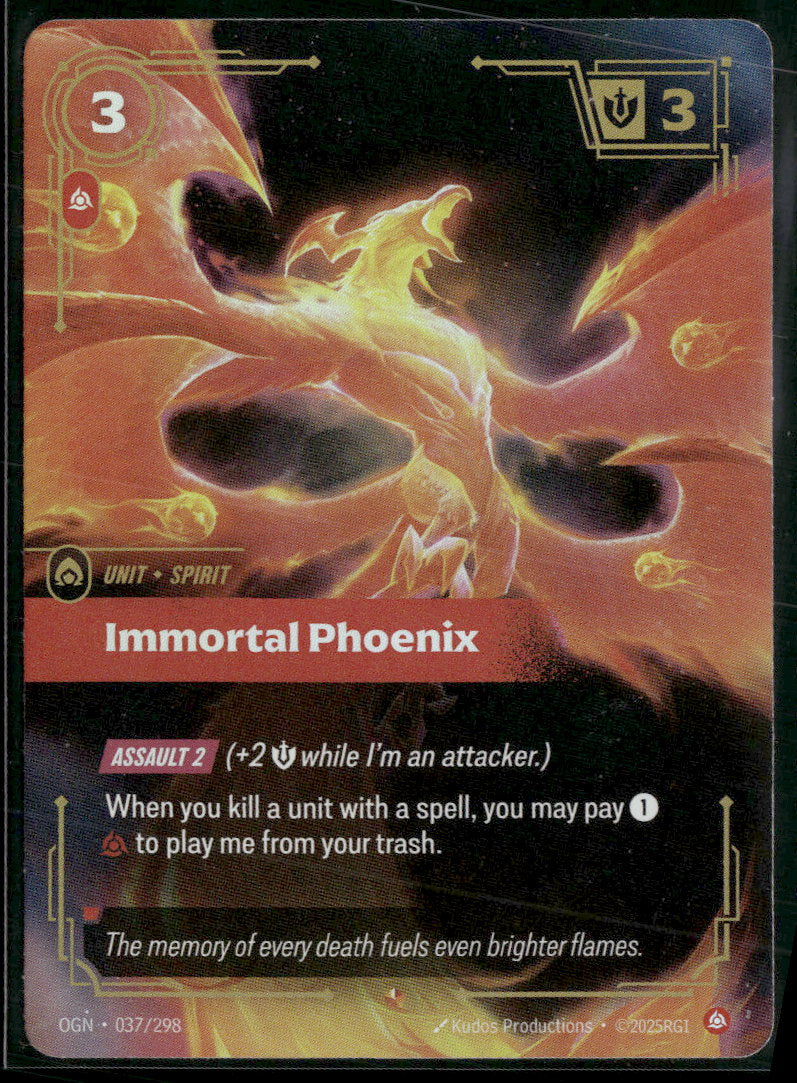 Immortal Phoenix #037/298 Rare - Riftbound Origins