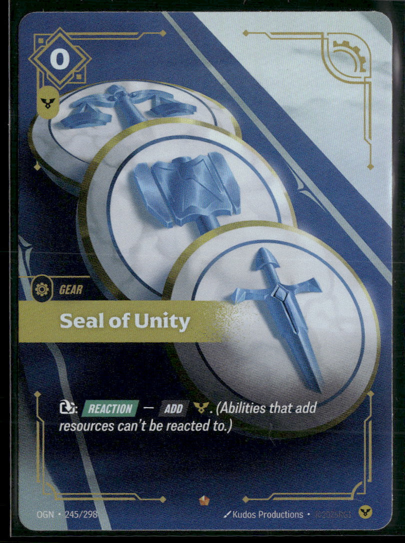 Seal of Unity #245/298 - Riftbound Origins