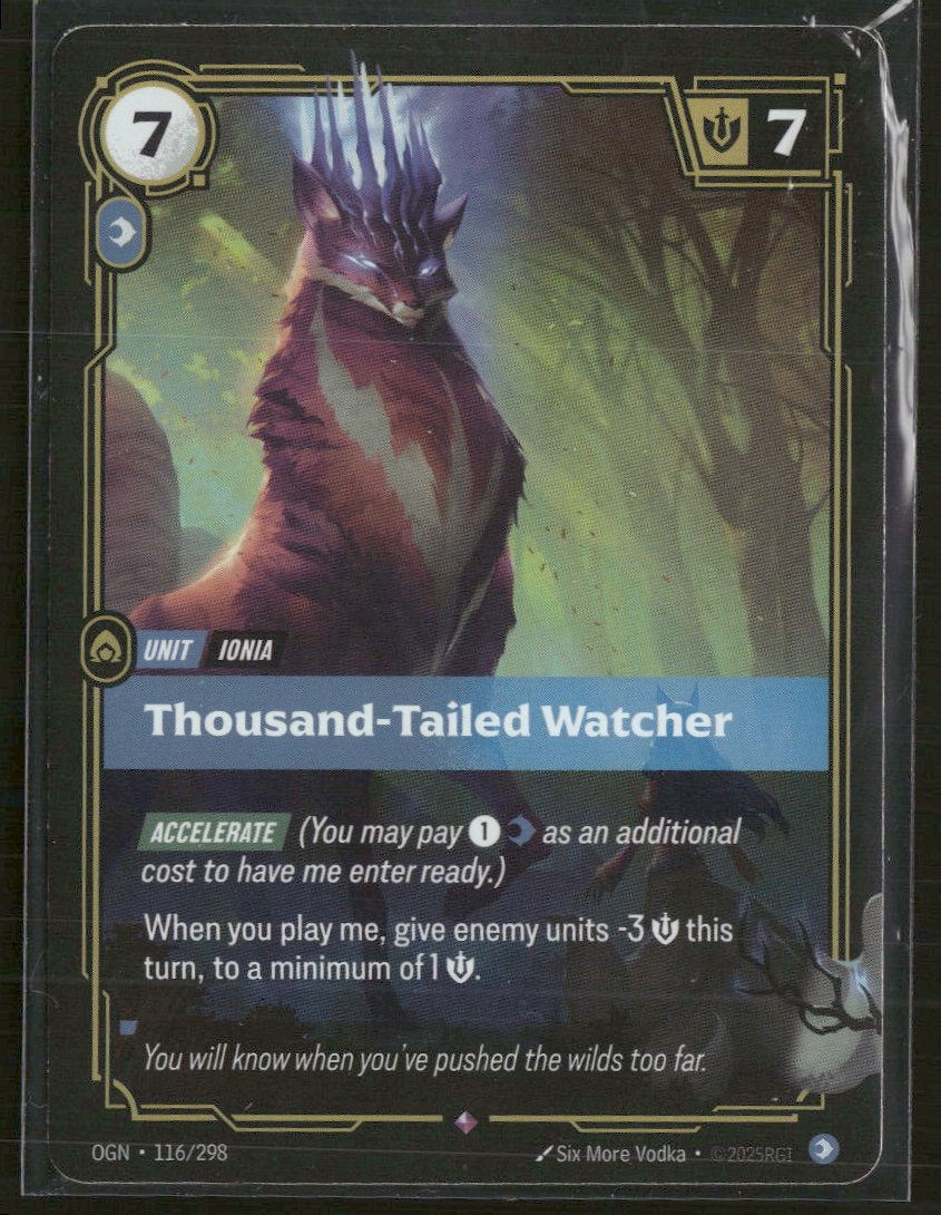 Thousand-Tailed Watcher #116/298 Rare - Riftbound Origins