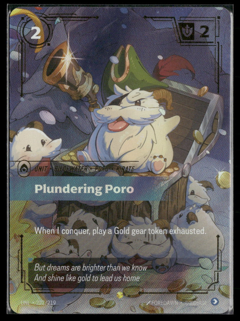 Plundering Poro (Overnumbered) #222/219 Showcase - Riftbound Unleashed