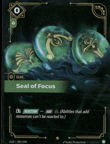 Seal of Focus #081/298 - Riftbound Origins