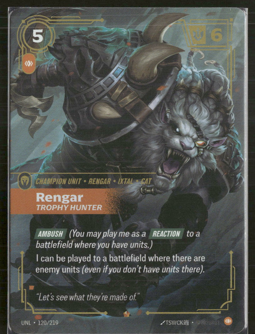 Rengar #120/219 Legendary - Riftbound