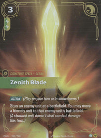 Zenith Blade #262/298 Rare - Riftbound Origins