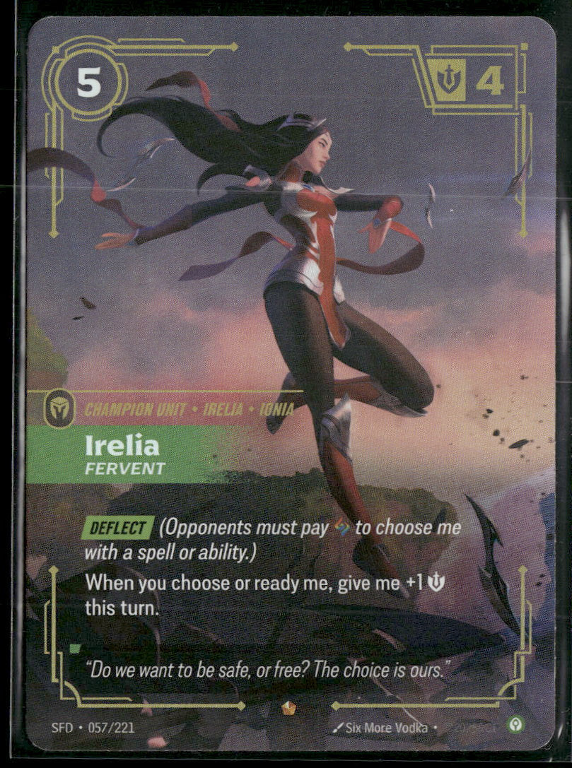 Irelia, Fervent #057/221 Legendary - Riftbound Spiritforged