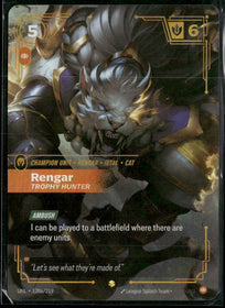 Rengar - Trophy Hunter (Alternate Art) #120a/219 Showcase - Riftbound Unleashed