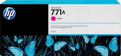 New, Pre-Owned - HP 771A 775-ml (B6Y17A) Magenta Standard Yield Ink Cartridge
