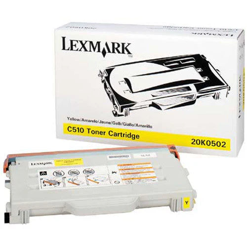 New, Pre-Owned - Lexmark 20K0502 Standard Yield Yellow Toner Cartridge
