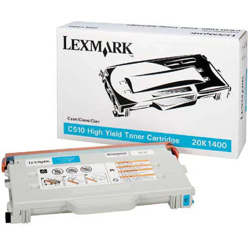 New, Pre-Owned - Lexmark 20K1400 High Yield Cyan Toner Cartridge