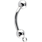 16G Solid 14k White Gold Add On Charm Belly Ring