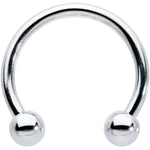 16G STEEL HORSE SHOE Circular Barbell 3/8 3mm