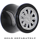 1/2 Black Acrylic WHEEL FRAME Saddle Plug