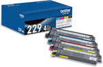 New, Pre-Owned - Brother 229 Black, Cyan, Magenta and Yellow Standard-Yield Toner, TN2294PK