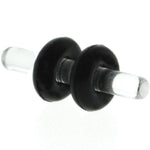 14G Clear Acrylic Plug