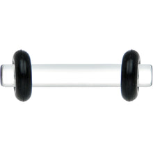 12G Clear Acrylic Plug Set of 2