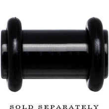 2G Black Acrylic Plug