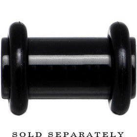 2G Black Acrylic Plug