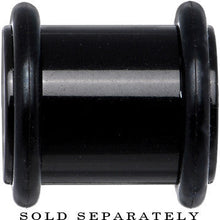 00G Black Acrylic Plug