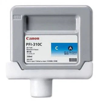 New, Pre-Owned - Canon PFI-310C Cyan Ink Cartridge,2360C001