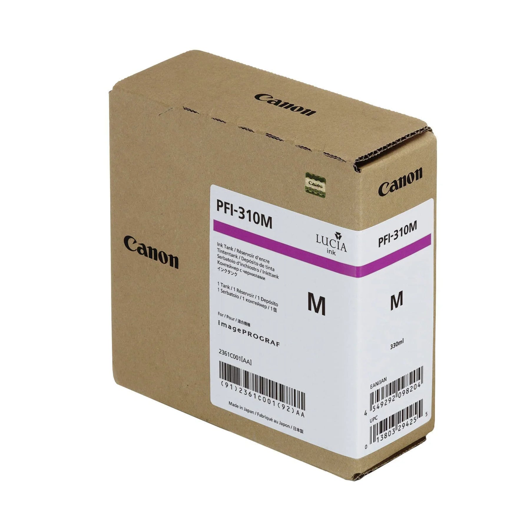 New, Pre-Owned - Canon PFI-310M (330ml) Magenta Pigment Ink Tank, 2361C001AA