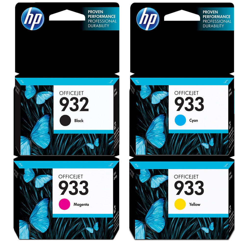 New, Pre-Owned - HP 932 Black & 933 Color Ink Cartridge- 4 Pack