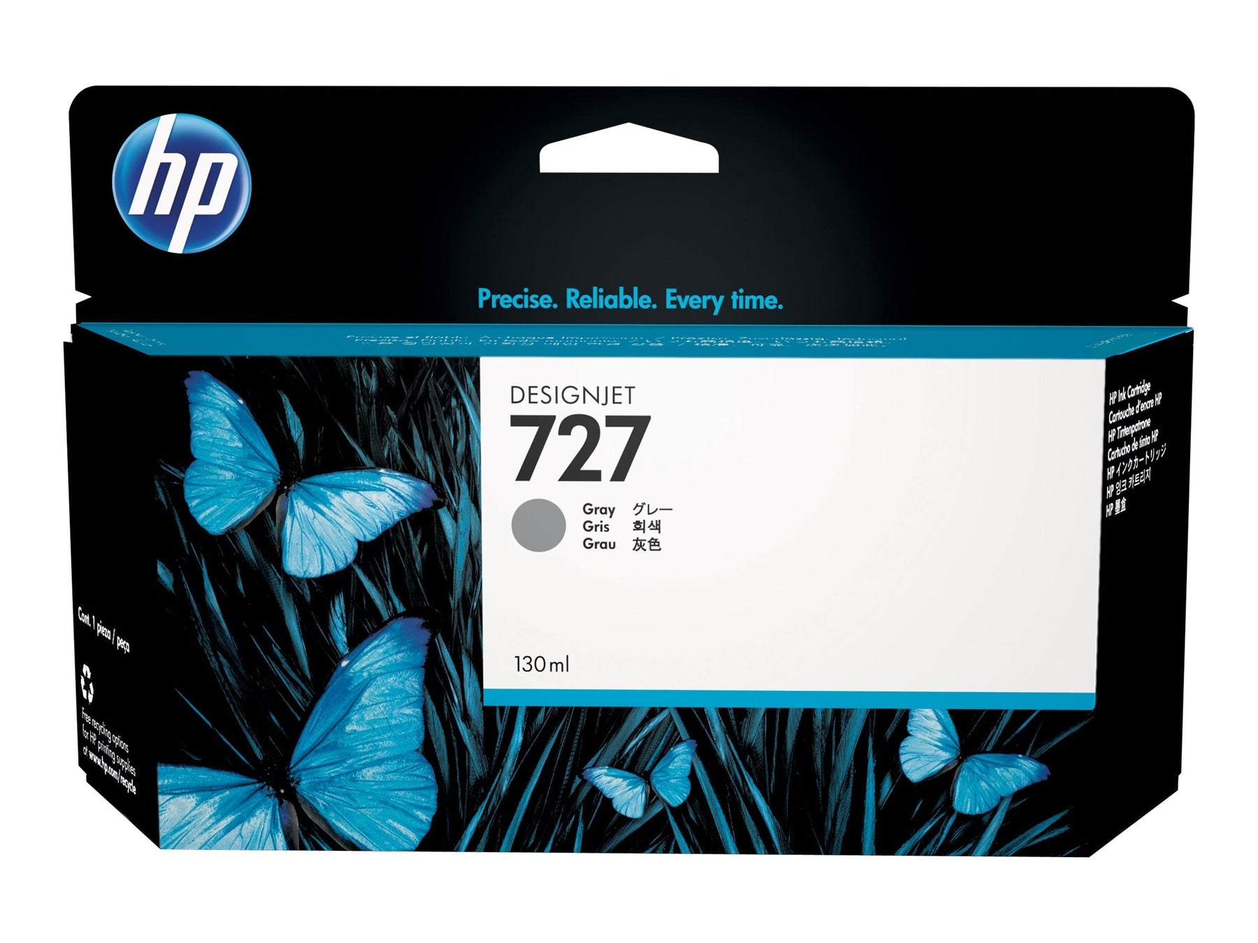 New, Pre-Owned - HP 727 130mL (B3P24A) Gray Ink Cartridge