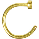 20G 5/16 Yellow Anodized Titanium Nose Hoop