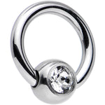 16G 1/4 Crystal BCR Captive Ring Created with Crystals