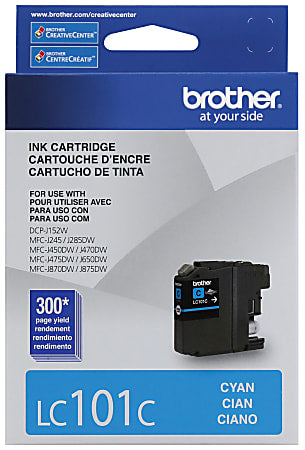 New, Pre-Owned - Brother LC101 Cyan Ink Cartridge