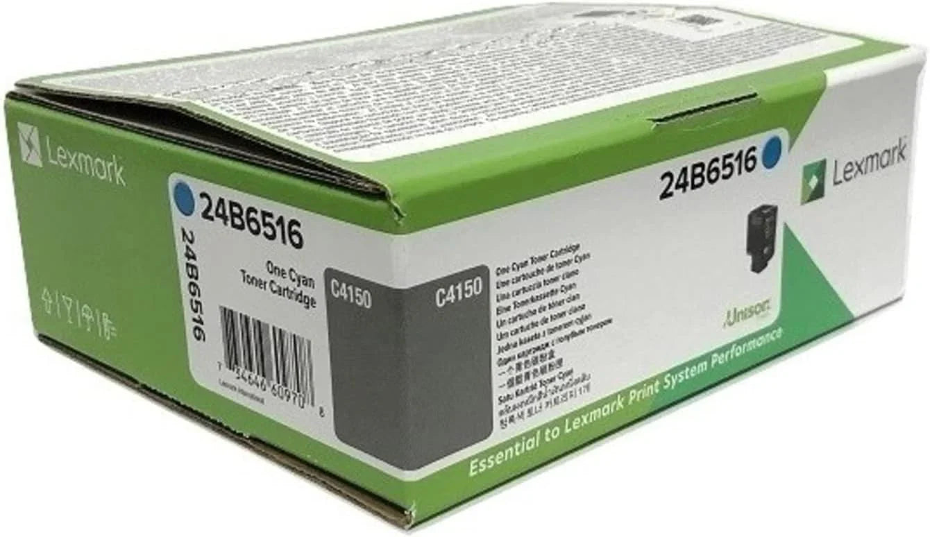 New, Pre-Owned - Lexmark C4150 High Yield Cyan Toner Cartridge, 24B6516
