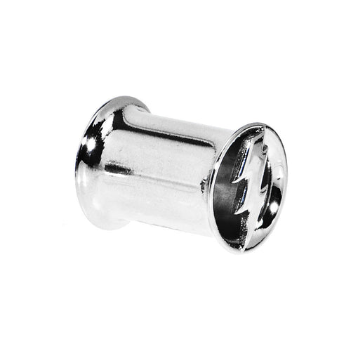 0G Stainless Steel Double Flare Lightning Bolt Tunnel