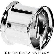9/16 Stainless Steel Double Flare Lightning Bolt Tunnel