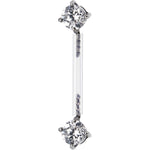 Clear Cubic Zirconia Bioplast Intimate Piercing