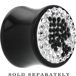 5/8G Crystal Black Spade Saddle Plug