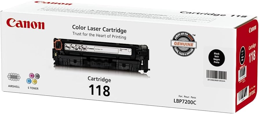New, Pre-Owned - Canon 118 High-Yield Black Toner Cartridge, 2662B001AA