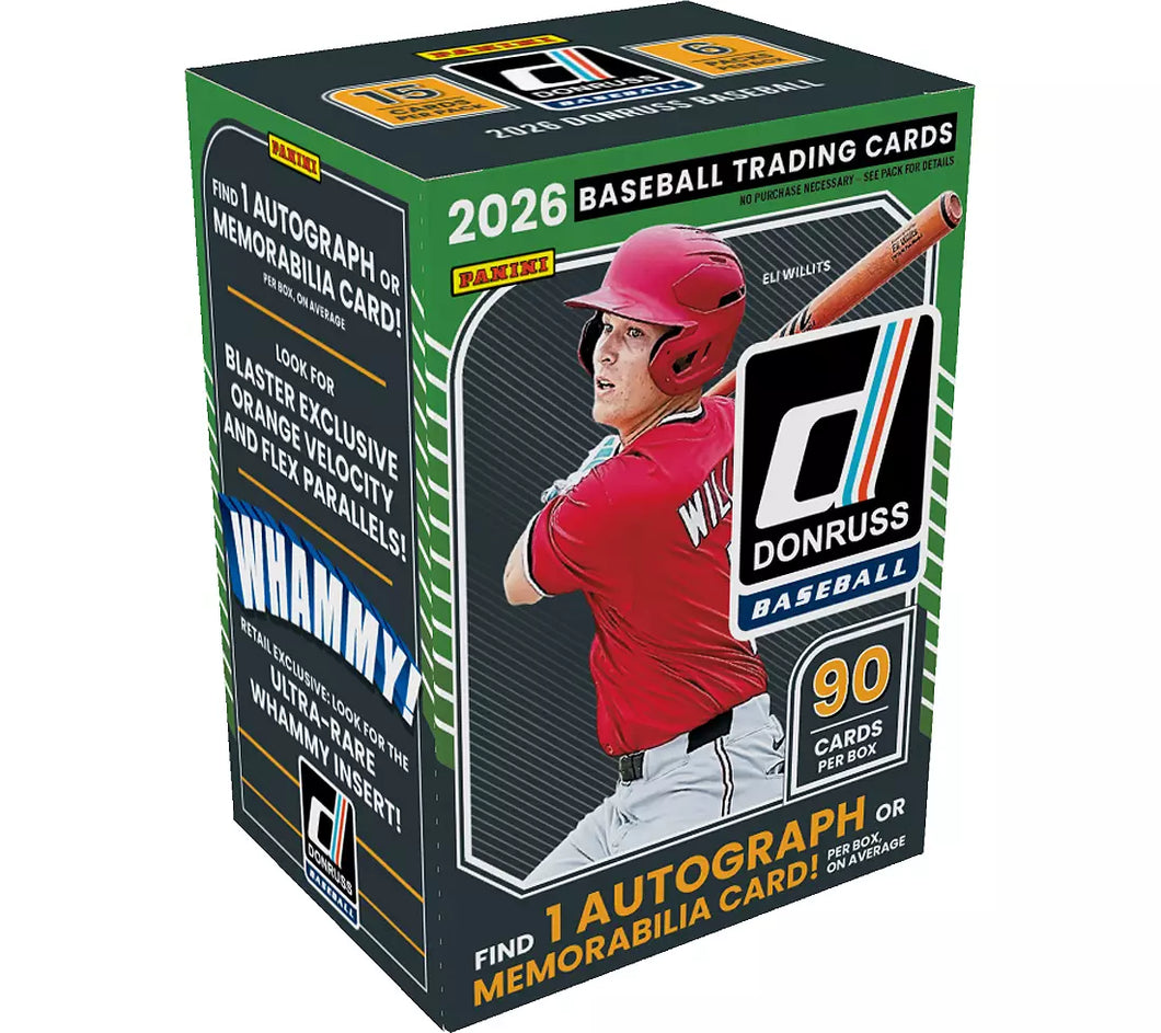 Panini 2026 Donruss Baseball Blaster Box