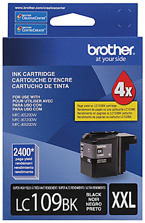 New, Pre-Owned - Brother LC109BK XXL Super High Yield Black Ink Cartridge