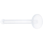 20G Clear Flat Bioplast Nose Retainer