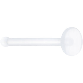 20G Clear Flat Bioplast Nose Retainer