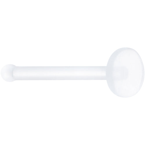 20G Clear Flat Bioplast Nose Retainer