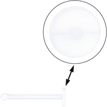 20G Clear Flat Bioplast Nose Retainer
